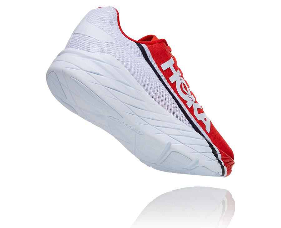 Tenis Hoka One One Hombre Rojos/Blancos - Rocket X - GBTA72564